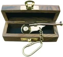 Bootsmansfluit sleutelhanger in houten kistje