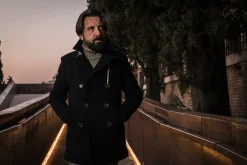 Camplin Island Peacoat Shetland Navy