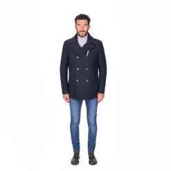 Camplin Island Peacoat Shetland Navy