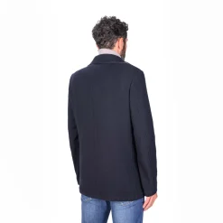 Camplin Island Peacoat Shetland Navy