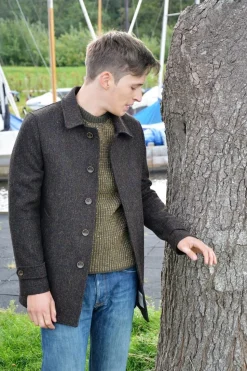 Camplin Overcoat Harris Tweed Bruin