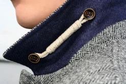Camplin Overcoat Harris Tweed Grijs