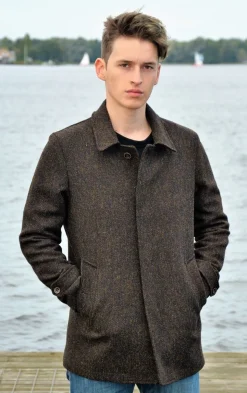 Camplin Overcoat Harris Tweed Bruin