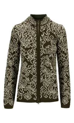 Dale of Norway Kviteseid Groen Dames vest