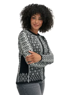 Dale of Norway Wollen Vest Singsaker zwart offwhite