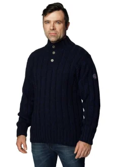 Devold Nansen Rib Knit blauw gemêleerd