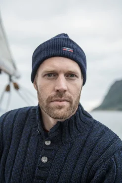 Devold Nansen Rib Knit blauw gemêleerd