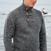 Fisherman out of Ireland houtje touwtje kraag Grey Stone