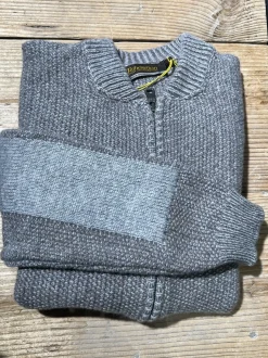 Fisherman out of Ireland Seed Stitch Vest Pebble