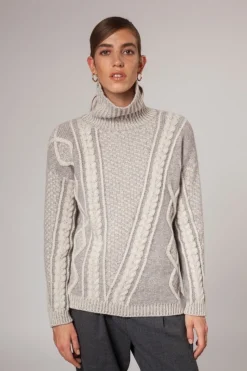 Fisherman out of Ireland Mock Neck Aran