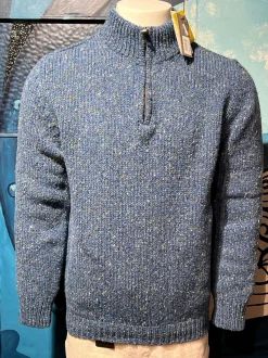 Fisherman out of Ireland Half Zip Denim