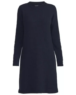 Holebrook Ada wollen jurk navy