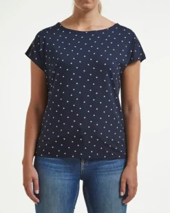 Holebrook Bianca Capsleeve navy/wit