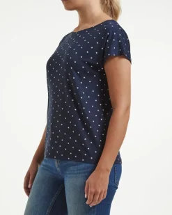 Holebrook Bianca Capsleeve navy/wit