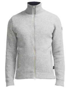 Holebrook Mans Zip Grijs Gemeleerd