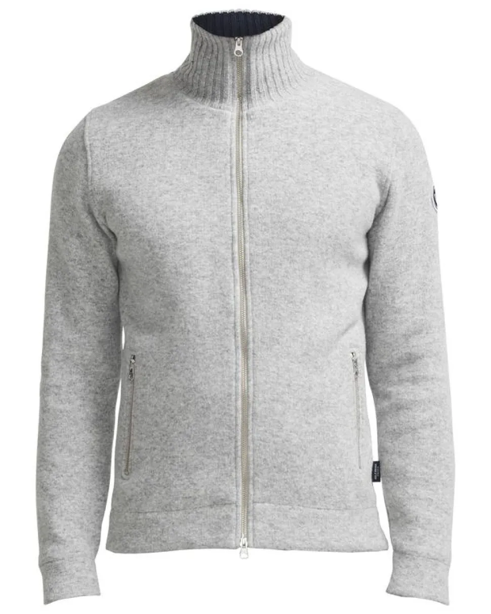 Holebrook Mans Zip Grijs Gemeleerd