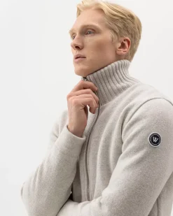 Holebrook Mans Zip Lichtgrijs