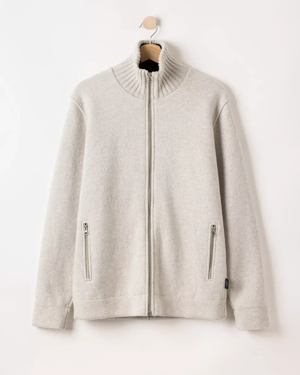 Holebrook Mans Zip Lichtgrijs