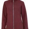 Ivanhoe Brodal Long Gekookte Wollen Vest Ruby Wine