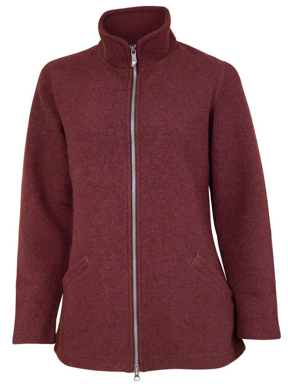 Ivanhoe Brodal Long Gekookte Wollen Vest Ruby Wine