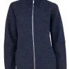 Ivanhoe Brodal Long Gekookte Wollen Vest Navy