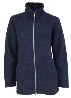Ivanhoe Brodal Long Gekookte Wollen Vest Navy
