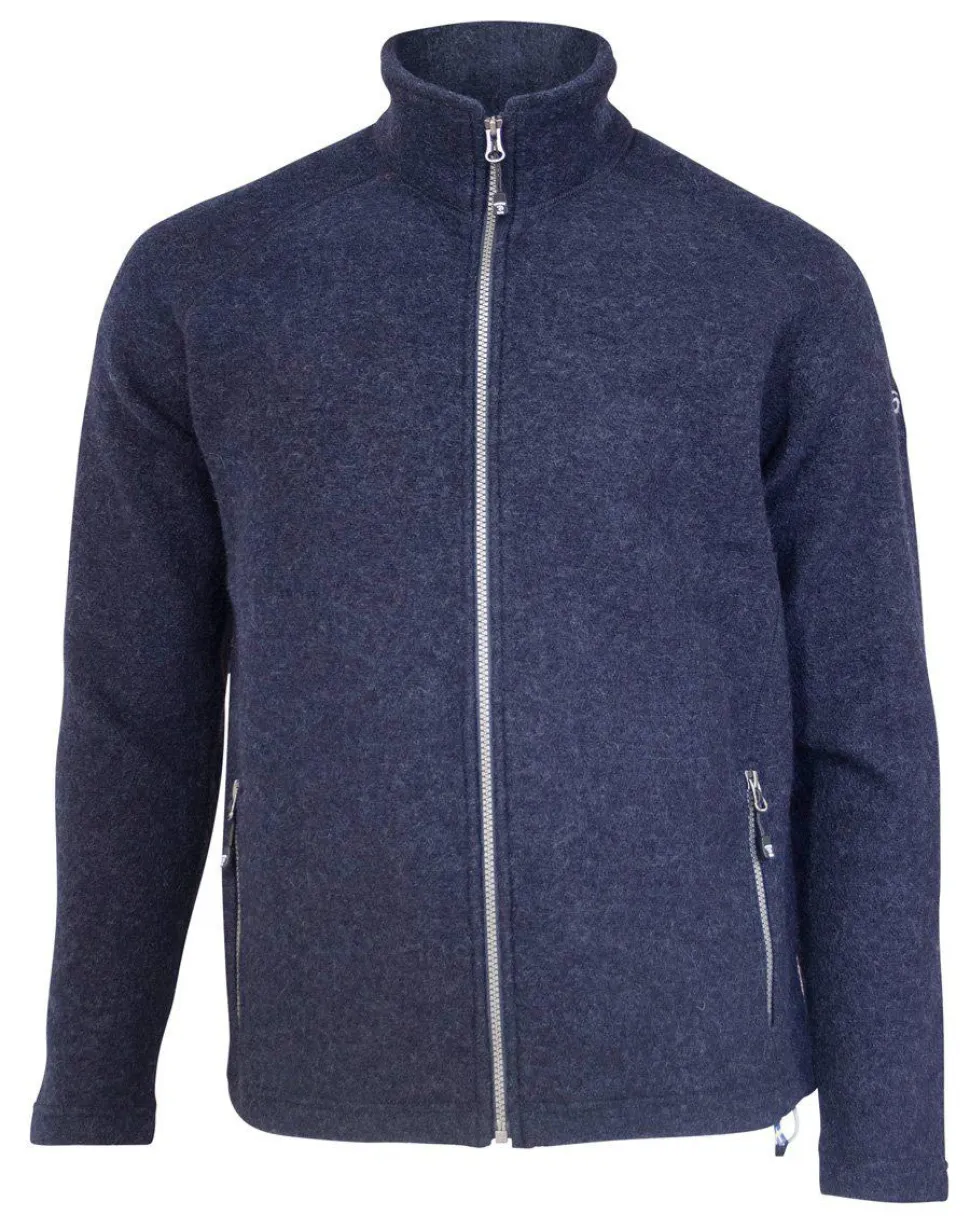 Ivanhoe Danny Vest Gekookte Wol Navy