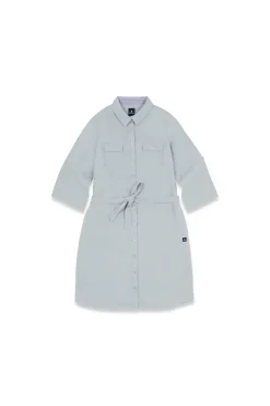 Mousqueton Linnen jurk lichtblauw