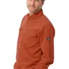 Mousqueton Rib overhemd oranje
