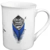 Porseleinen Mok Kajak blauw