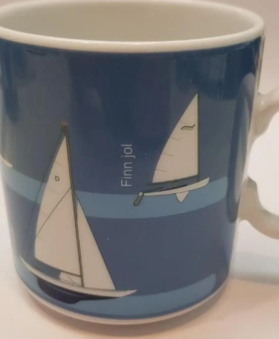 Porseleinen Mok Open Zeilbootjes Set