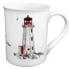 Porseleinen Mok Vuurtoren rood