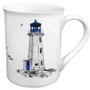 Porseleinen Mok Vuurtoren blauw