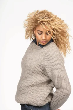 Roosenstein Wolke Trui ronde hals 100% wol - Frans Undyed