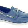 Sebago Docksides Blue Waxed Suede