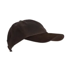 Stallington Wax cap leren klep olijf