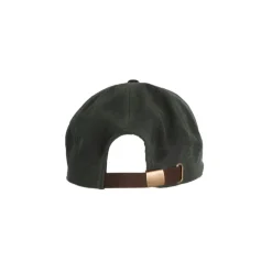 Stallington Wax cap leren klep olijf