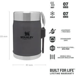 Stanley Legendary Food Jar charcoal