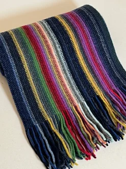 The Scarf Company Sjaal Dark Blue/Yellow
