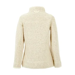 Weird Fish Aria 1/4 zip ecru