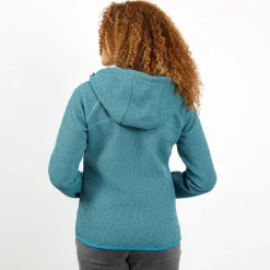 Weird Fish Becca Full Zip Hooded Fleece blauw