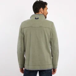 Weird Fish Kendall 1/4 zip safari