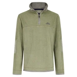Weird Fish Kendall 1/4 zip safari