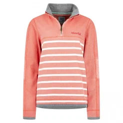 Weird Fish Lono 1/4 zip streep