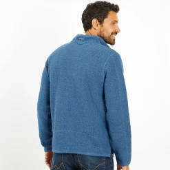 Weird Fish Stern 1/4 zip English Blue